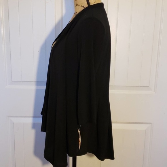 NWT Style & Co Drape Sweater Black Size Small - Picture 3 of 6